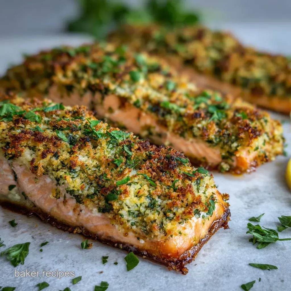 Minute Baked Salmon with Parmesan Herb Crust: Easy Weeknight or Elegant Entertaining